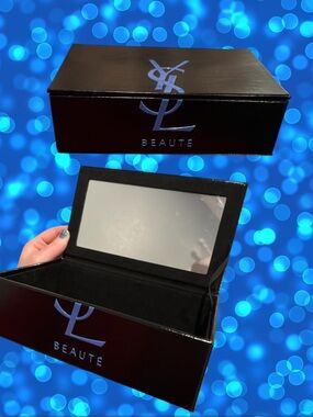 YSL Black Vanity Makeup Box with Mirror - New - Beauty